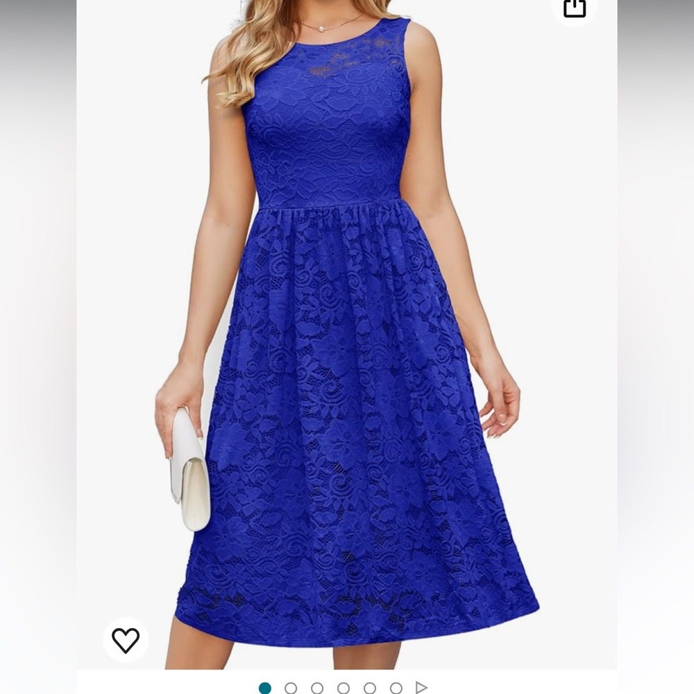 Lace Dress for Women A Line Sleeveless
